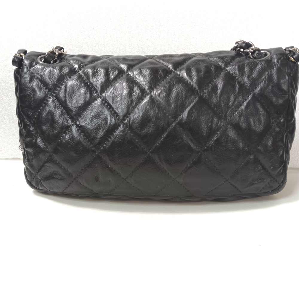 ​🖤 CHANEL "Chain Me" Quilted Flap Bag Black Lambskin Silver Hardware - Picture 12 of 15